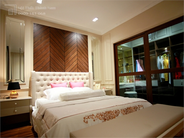 Phòng ngủ hiện đại Saphira - Nội Thất Thành Nam - Công Ty Cổ Phần Thiết Kế Sản Xuất Nội Thất Thành Nam
